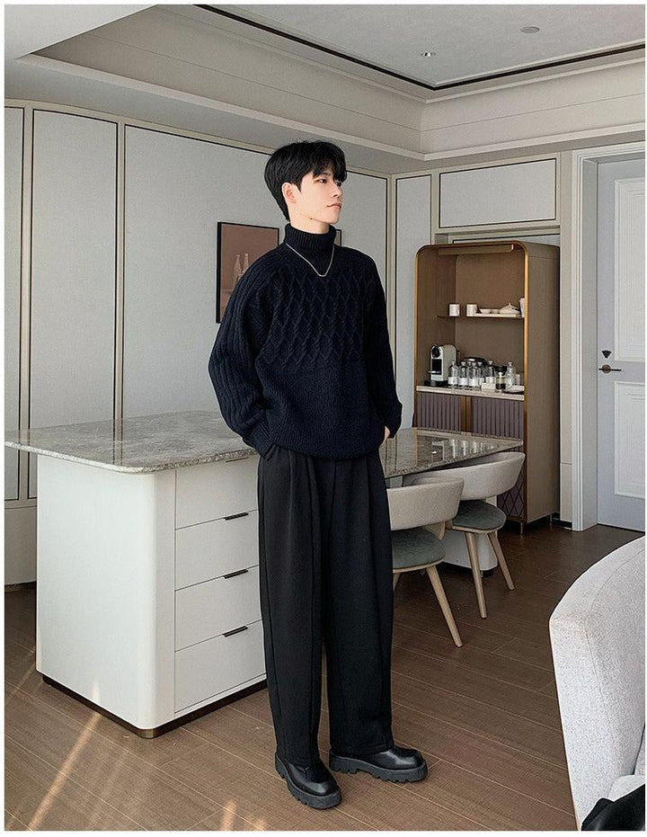 Draped Pleated Pants