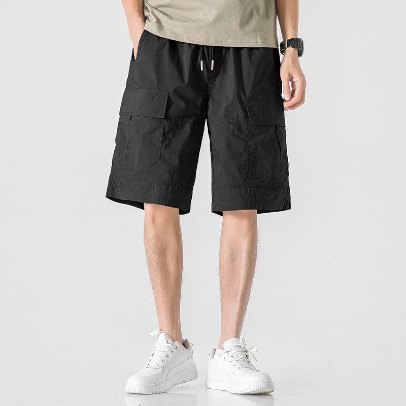 Drawstring Cargo Shorts