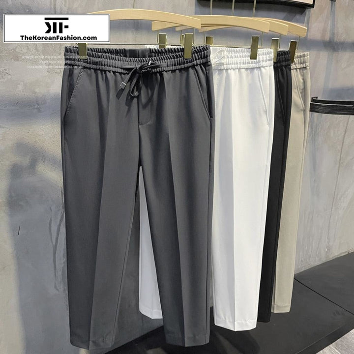 Drawstring Suit Pants