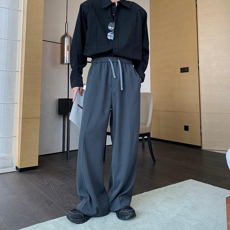 Drawstring Wide Leg Pants