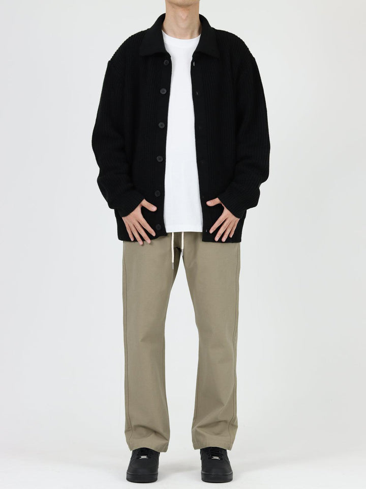 Elastic Drawstring Chino Pants