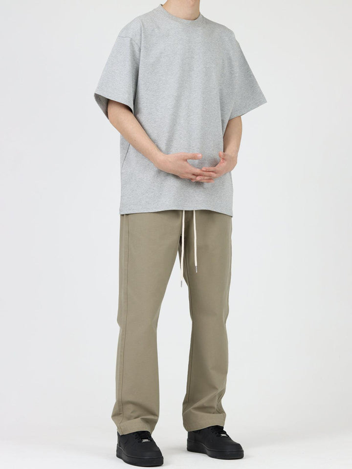Elastic Drawstring Chino Pants