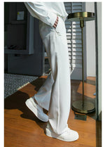Elastic Embroidered Casual Long Pants