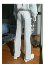 Elastic Embroidered Casual Long Pants