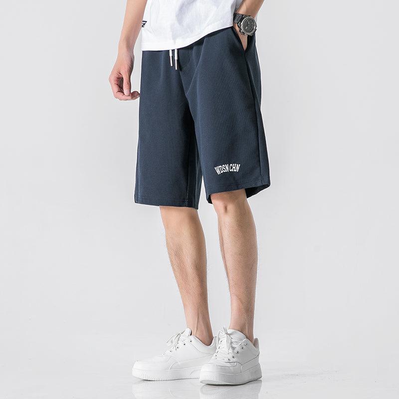 Elastic Lettres Print Sports Short