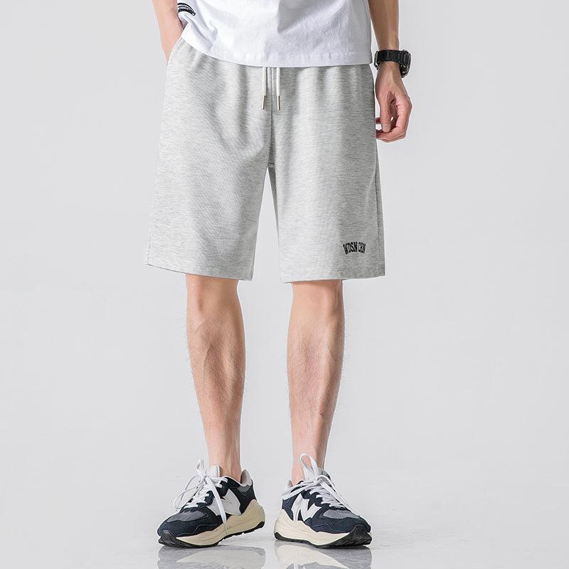 Elastic Lettres Print Sports Short
