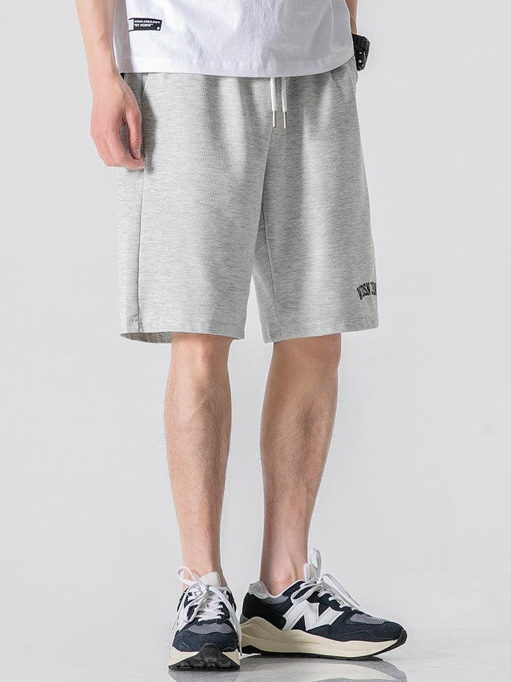 Elastic Lettres Print Sports Short