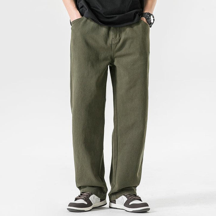 Elastic Straight Fit Jeans