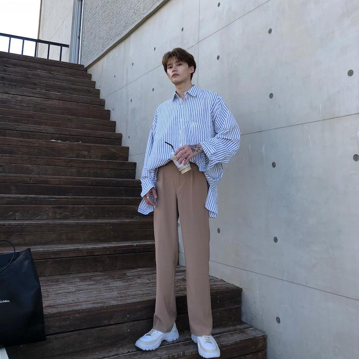 Elastic Suit Pants