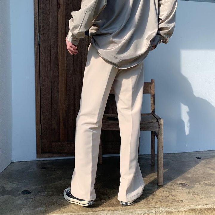 Elastic Waist Drape Trousers