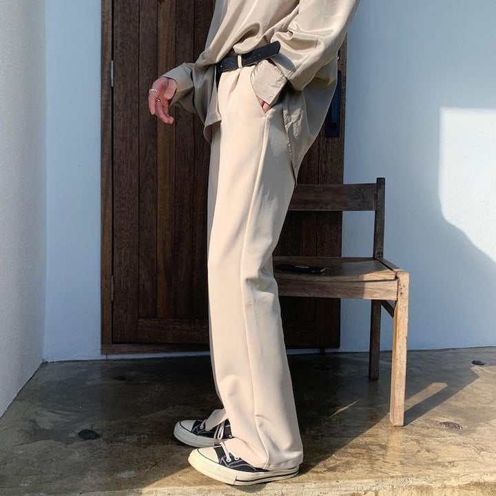 Elastic Waist Drape Trousers