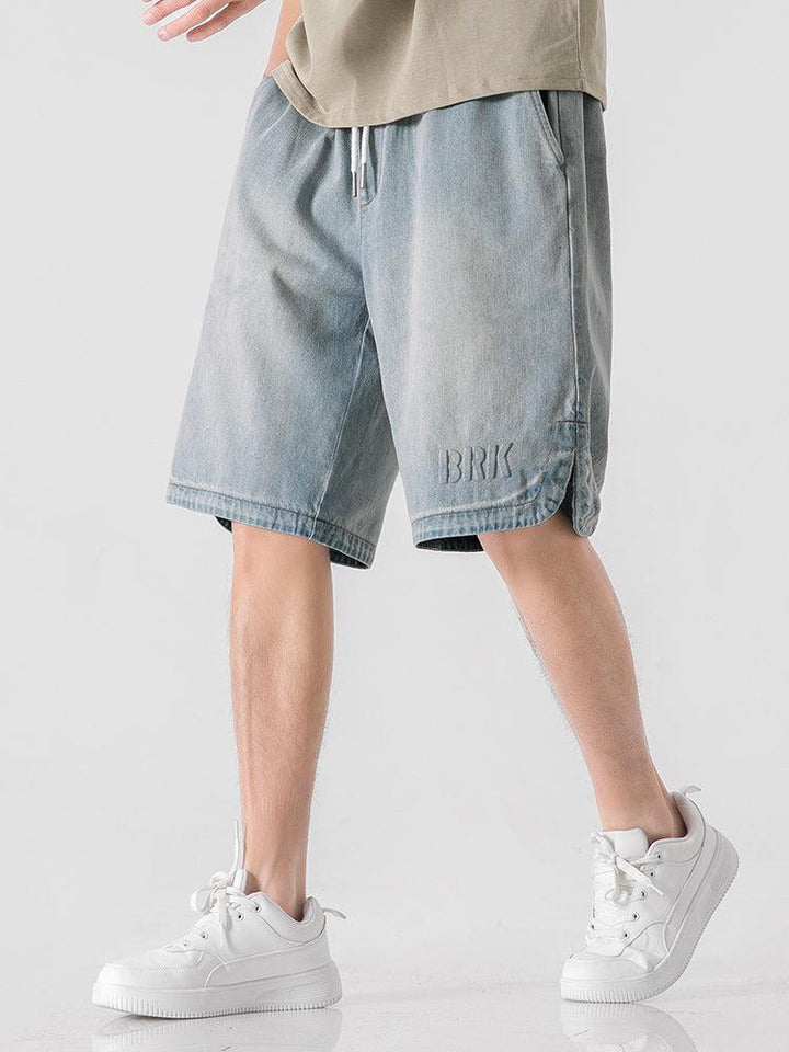 Embroidery Denim Shorts