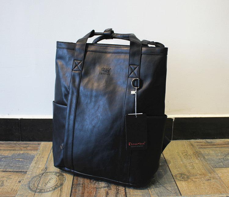 Faux Leather Backpack Handbag