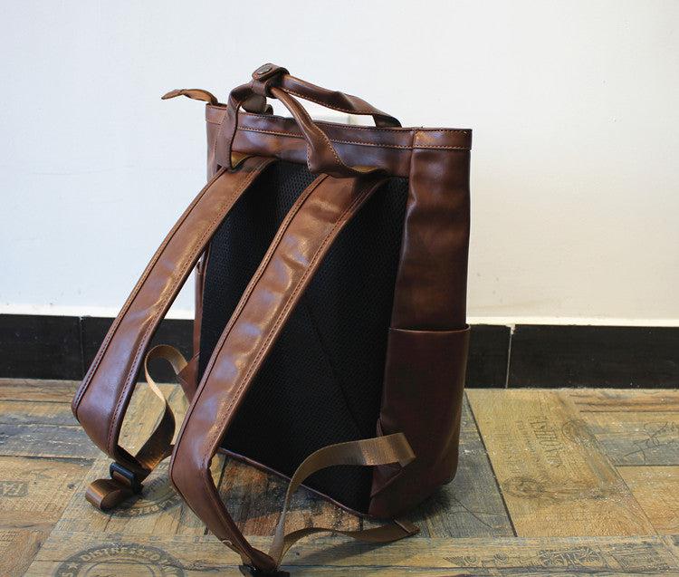 Faux Leather Backpack Handbag