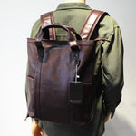 Faux Leather Backpack Handbag