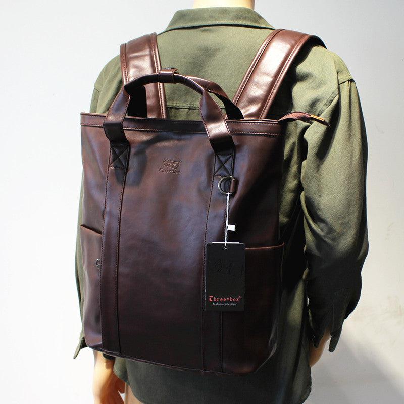 Faux Leather Backpack Handbag