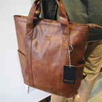 Faux Leather Backpack Handbag