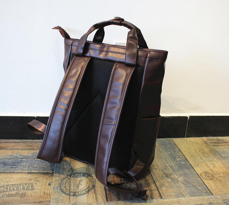 Faux Leather Backpack Handbag