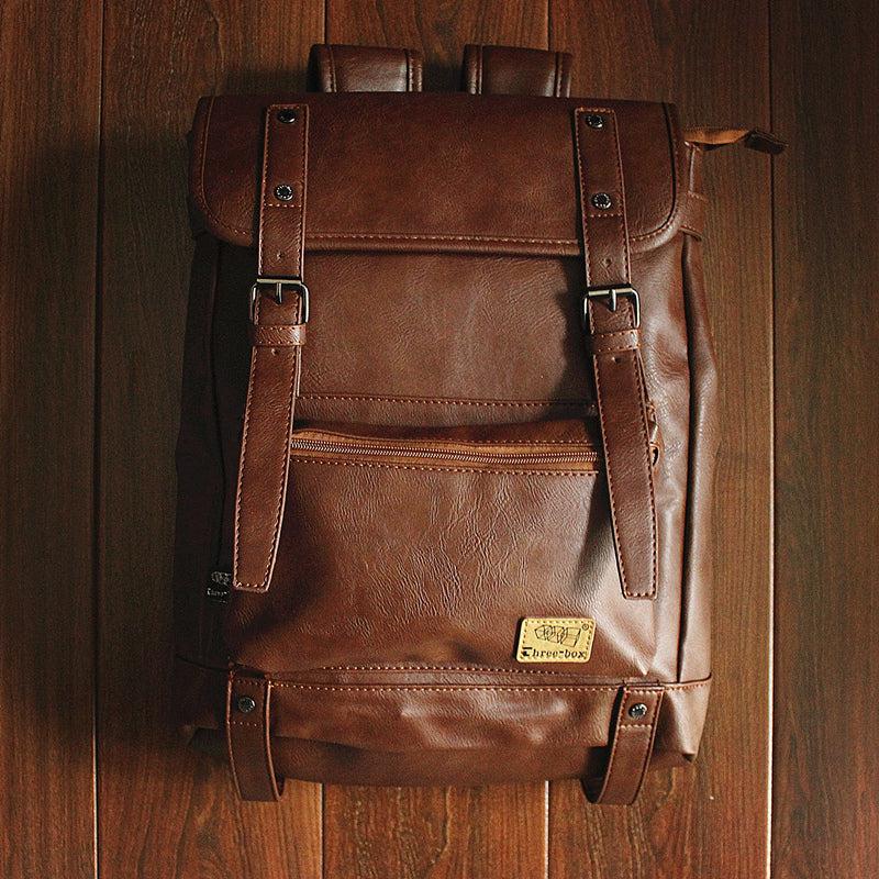 Faux Leather Backpack