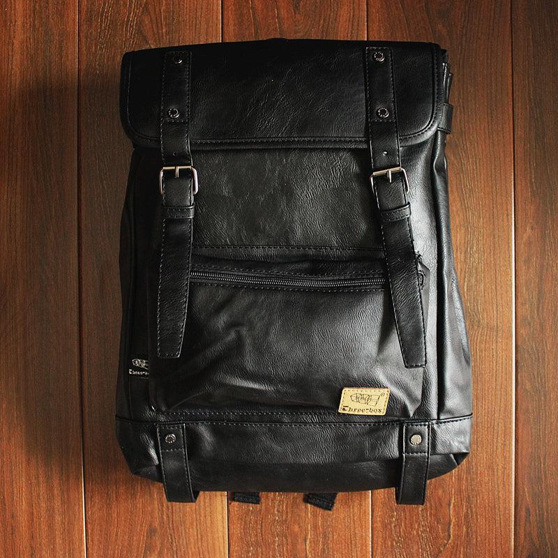 Faux Leather Backpack