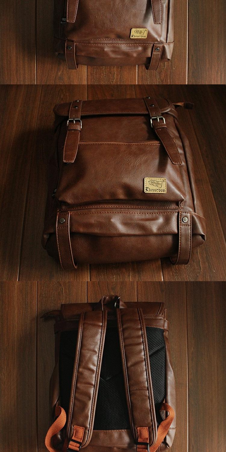 Faux Leather Backpack