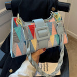 Faux Leather Baguette Bag