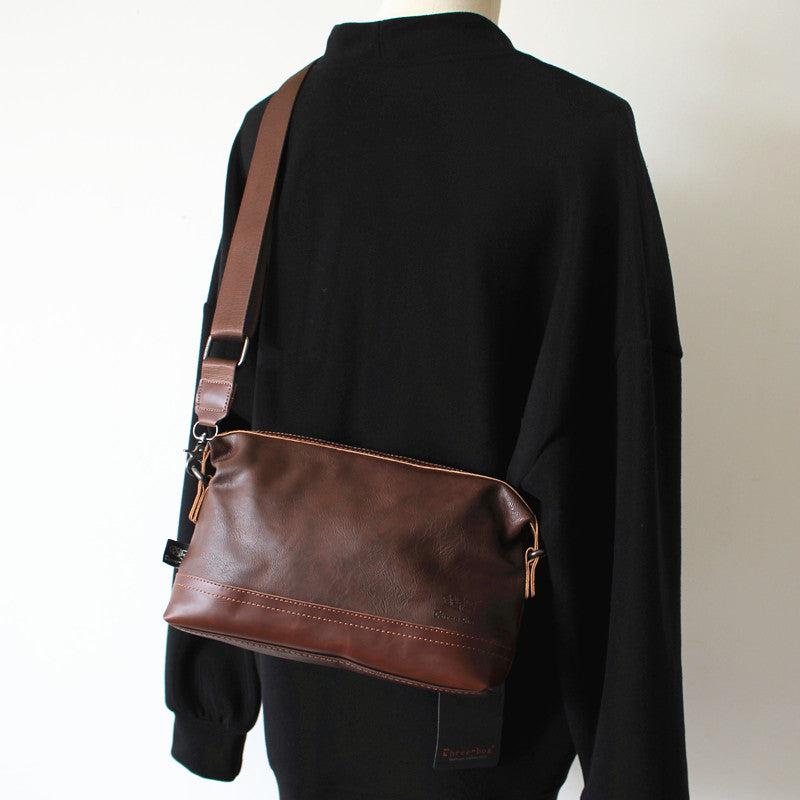 Faux Leather Crossbody Bag