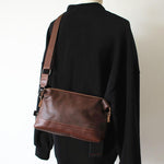 Faux Leather Crossbody Bag