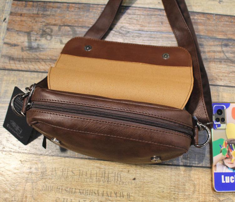 Faux Leather Crossbody Bag