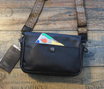 Faux Leather Crossbody Flap Bag