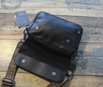 Faux Leather Crossbody Flap Bag