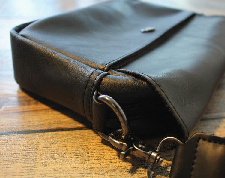 Faux Leather Crossbody Flap Bag