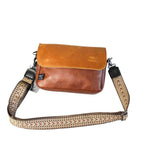 Faux Leather Crossbody Flap Bag