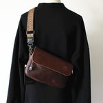Faux Leather Crossbody Flap Bag