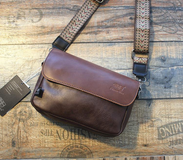 Faux Leather Crossbody Flap Bag