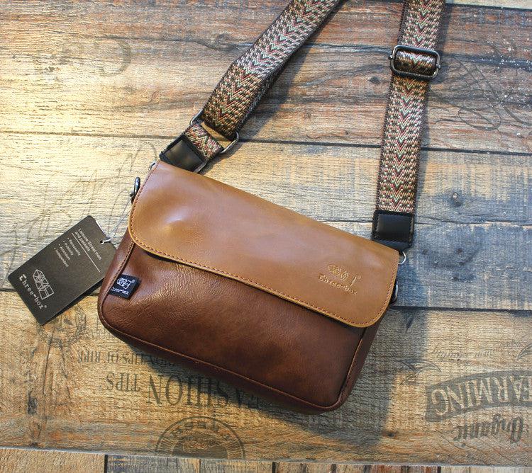 Faux Leather Crossbody Flap Bag