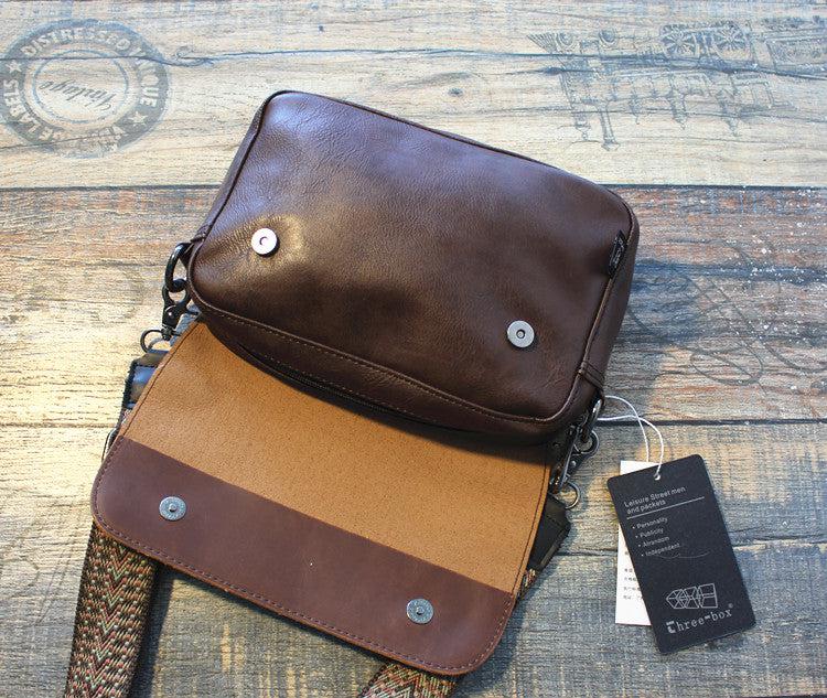 Faux Leather Crossbody Flap Bag