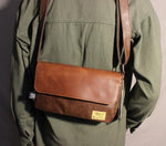 Faux Leather Flap Bag