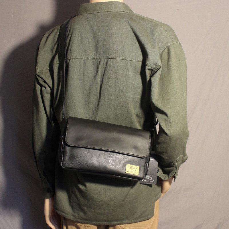 Faux Leather Flap Bag