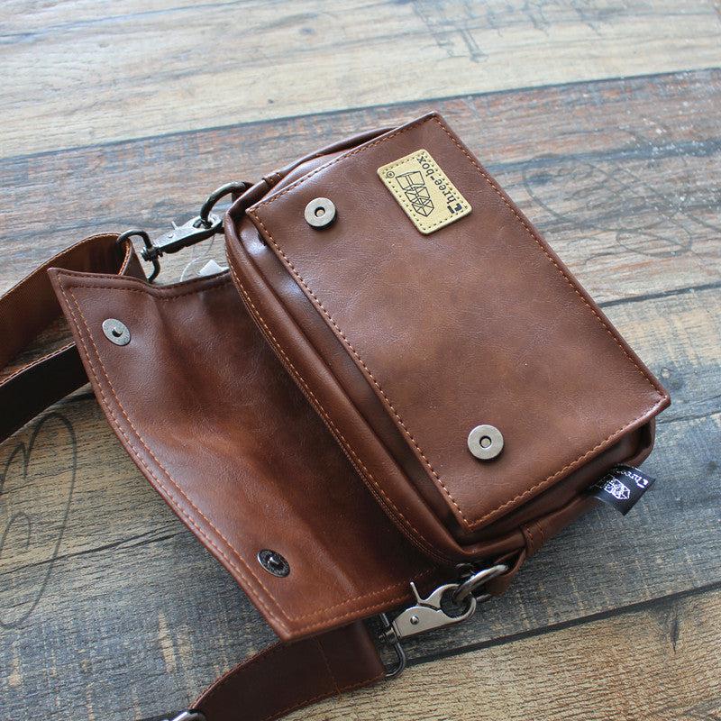Faux Leather Flap Crossbody Bag