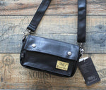 Faux Leather Flap Crossbody Bag