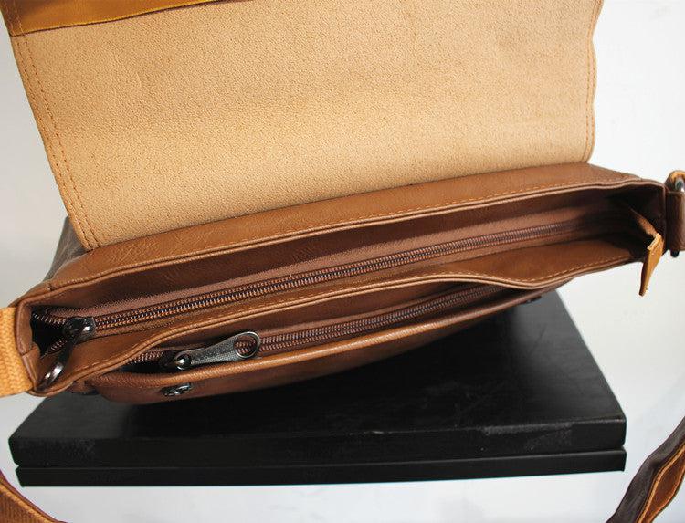 Faux Leather Horizontal Flap Bag