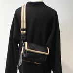 Faux Leather Messenger Bag