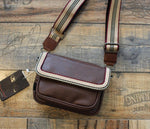 Faux Leather Messenger Bag