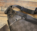 Faux Leather Plaid Hobo Bag