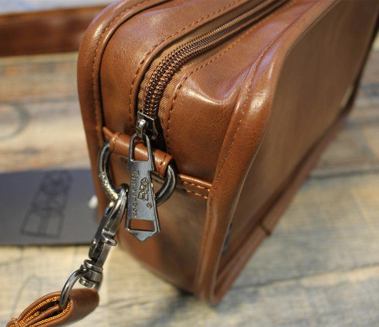 Faux Leather Square Crossbody Bag