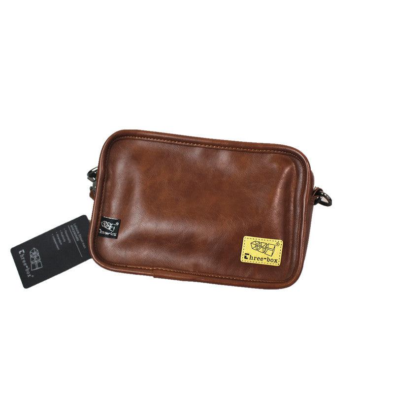 Faux Leather Square Crossbody Bag