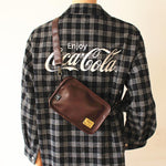 Faux Leather Square Crossbody Bag