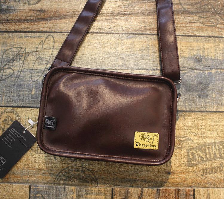 Faux Leather Square Crossbody Bag