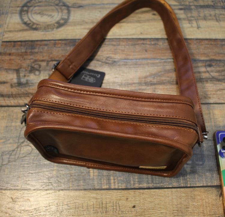 Faux Leather Square Crossbody Bag